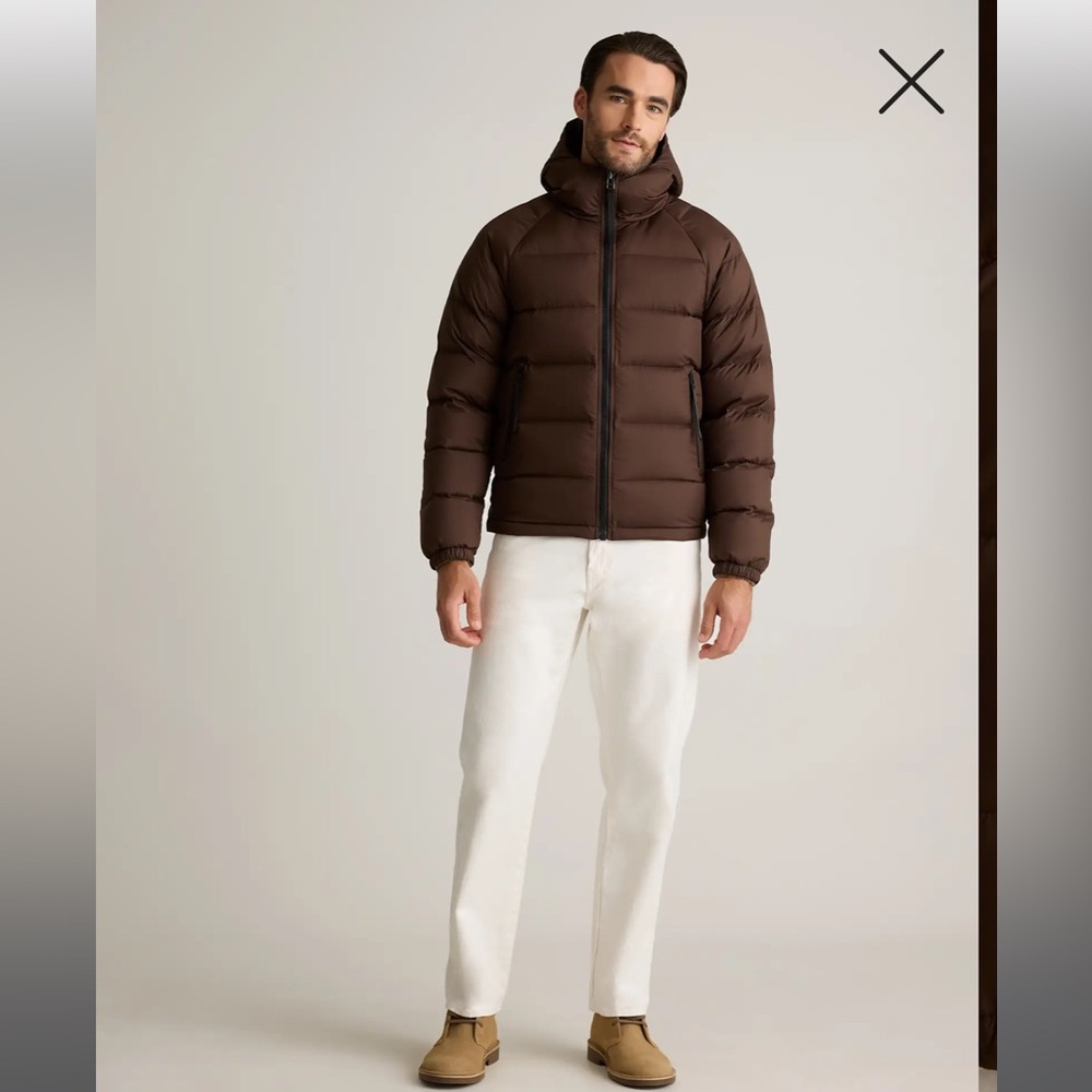 Quince Men's Brown Puffer Jacket size M